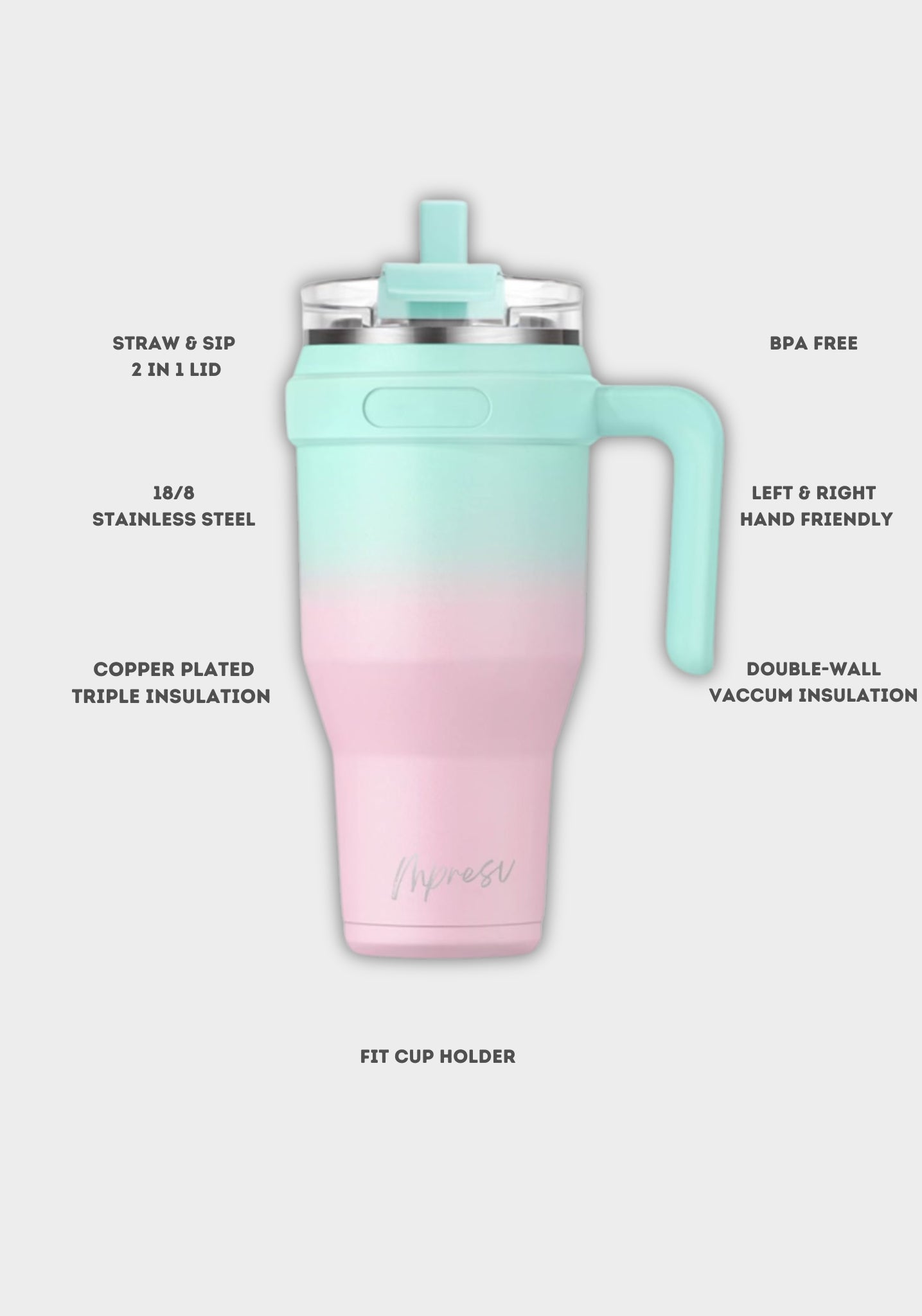 Aqua Blush - Teal/Pink